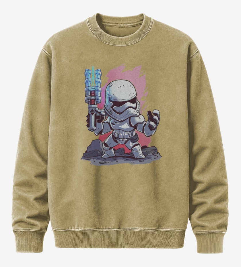 Poleron Polo Acid Wash Beige de Chibi Trooper