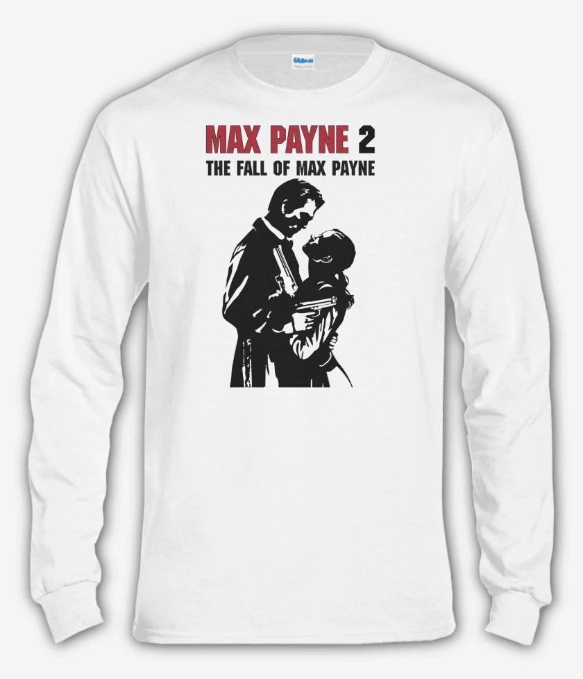 Polera manga larga Blanco de Max Payne 2 The Fall of Max Payne