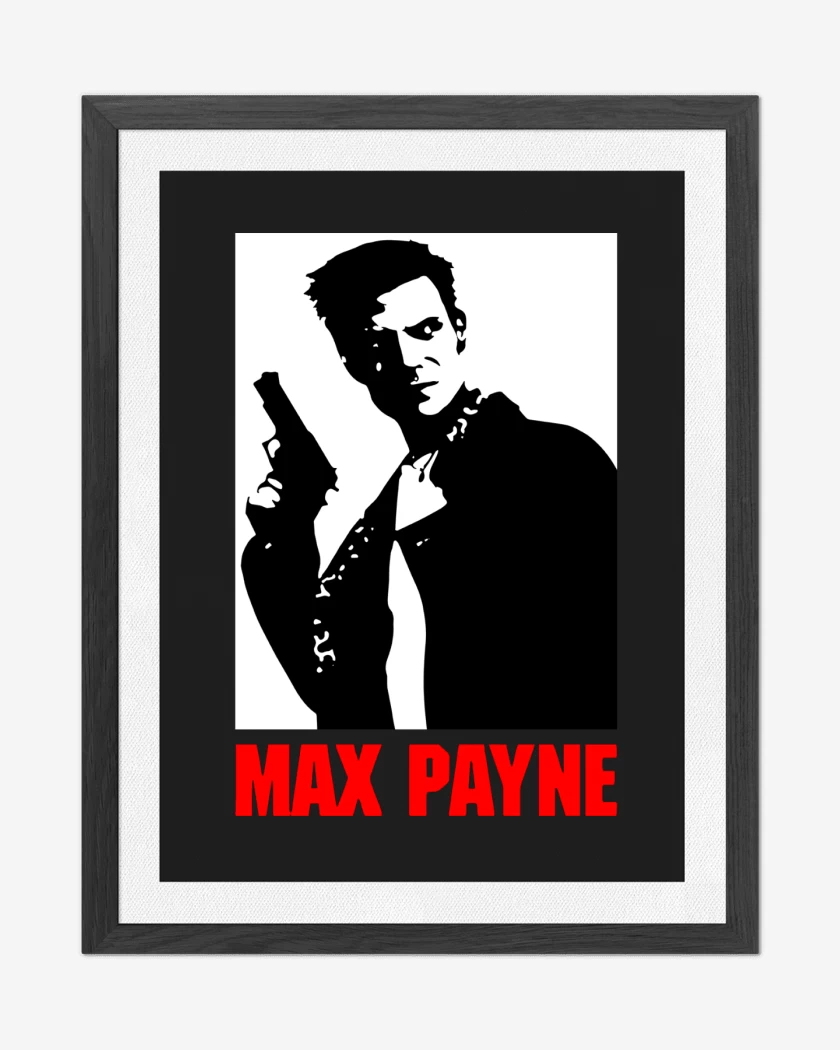 Cuadro decorativo Negro de Max Payne