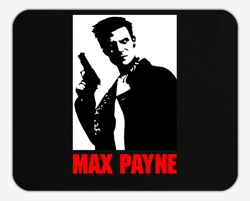Mousepad Negro de Max Payne