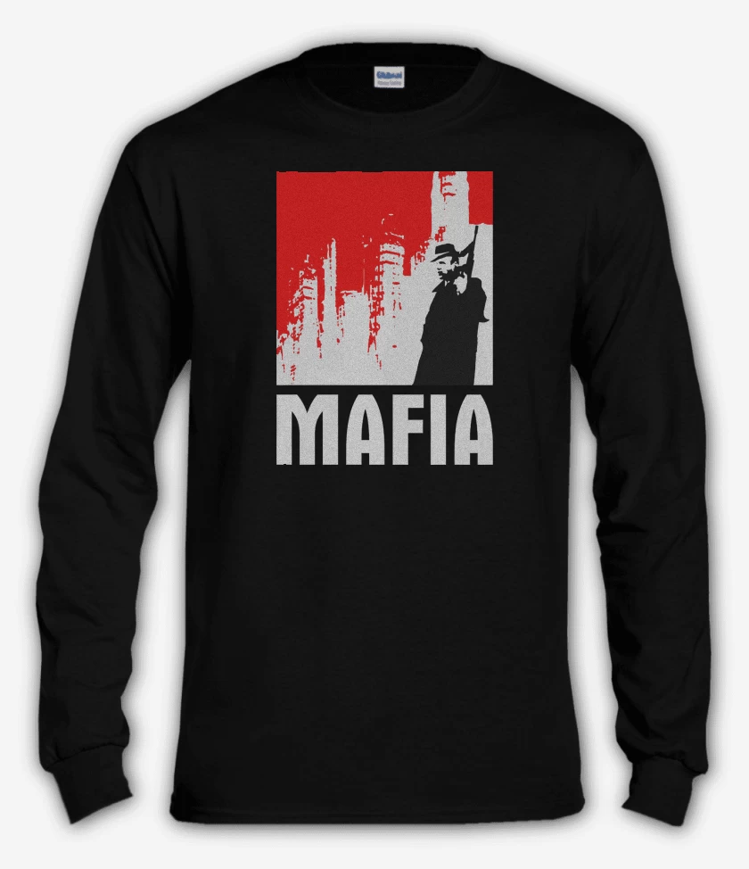 Polera manga larga Negro de Mafia