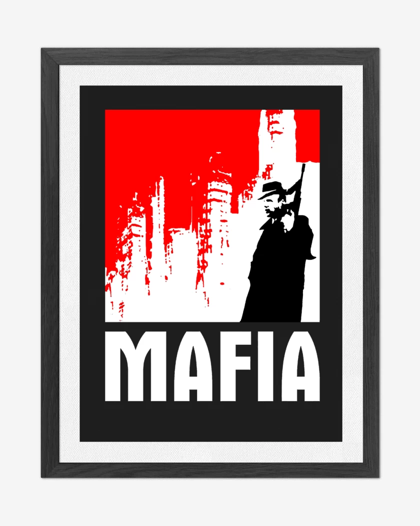 Cuadro decorativo Negro de Mafia