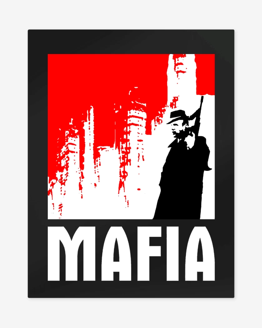 Print metalico Negro de Mafia