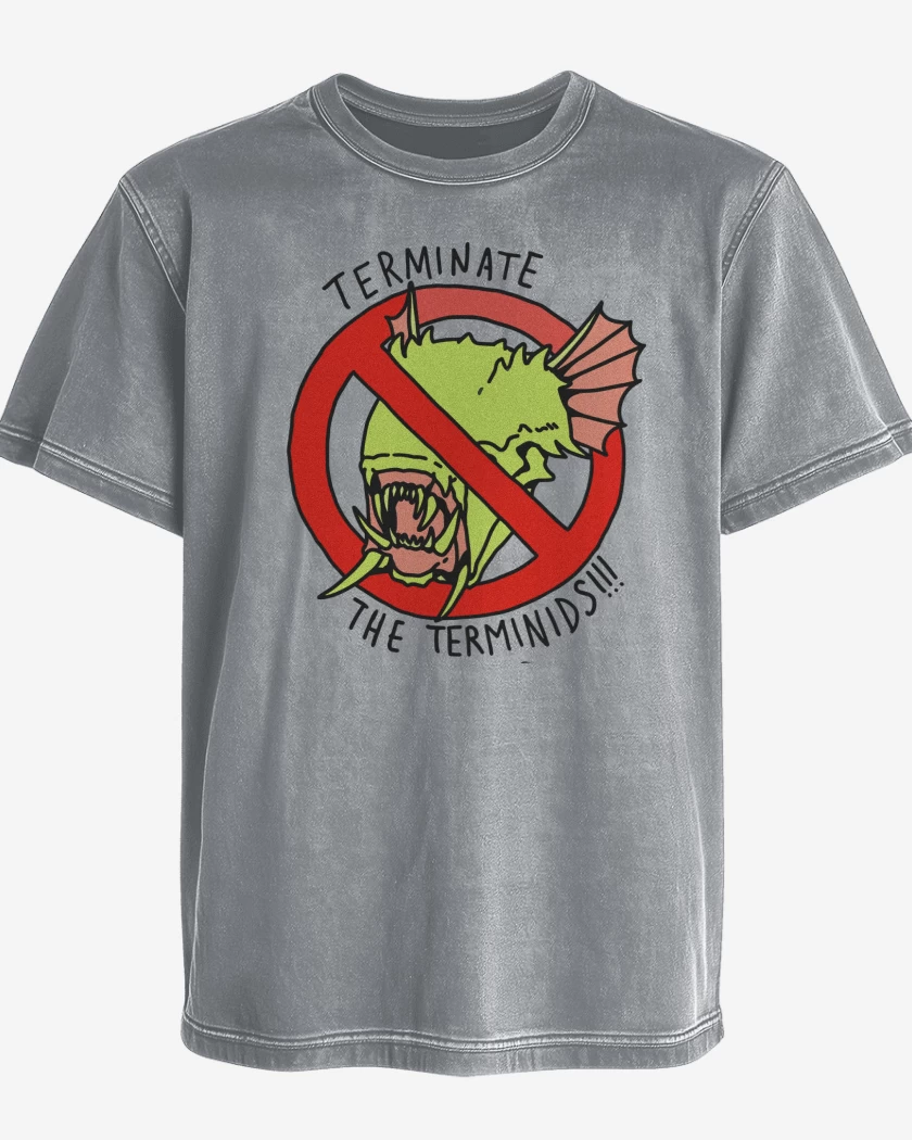 Polera desgastada Helldivers 2 Anti Terminidos