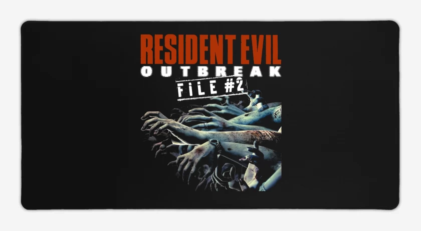 Mouse pad Gamer Negro de Resident Evil Outbreak File 2