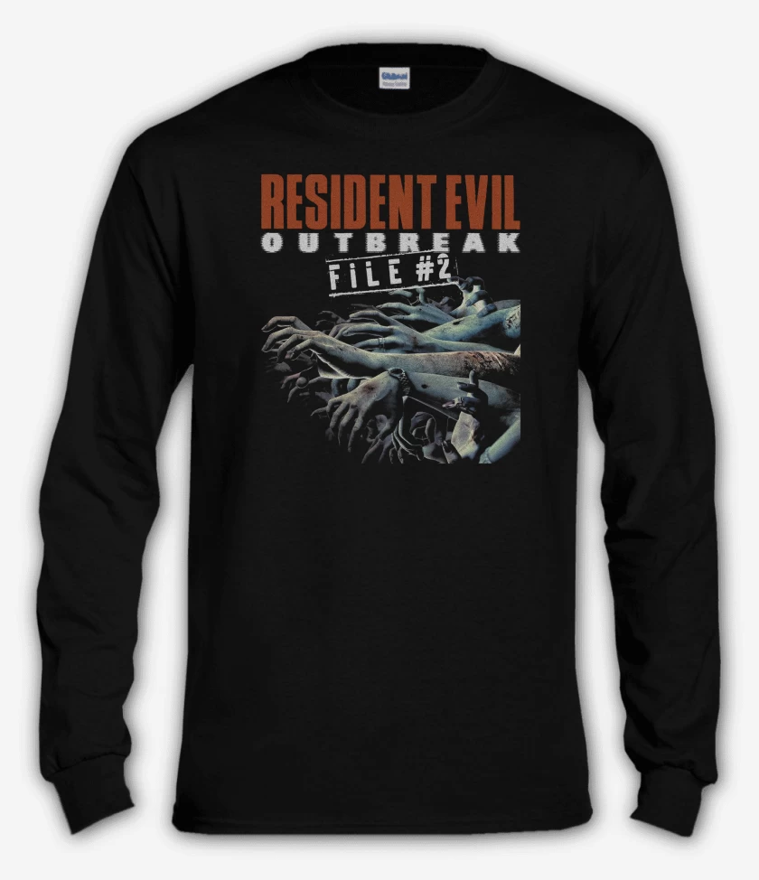Polera manga larga Negro de Resident Evil Outbreak File 2