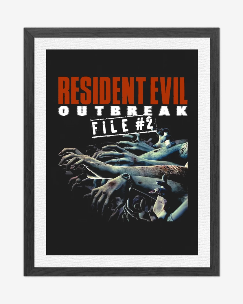 Cuadro decorativo Negro de Resident Evil Outbreak File 2