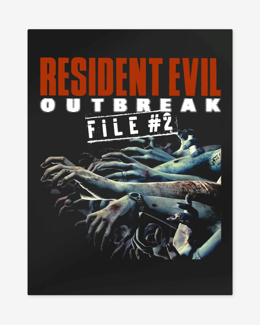 Print metalico Negro de Resident Evil Outbreak File 2