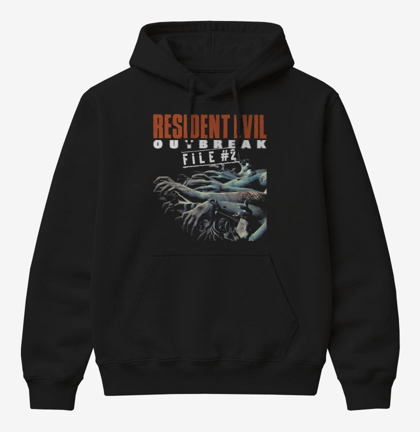 Poleron Canguro básico Negro de Resident Evil Outbreak File 2