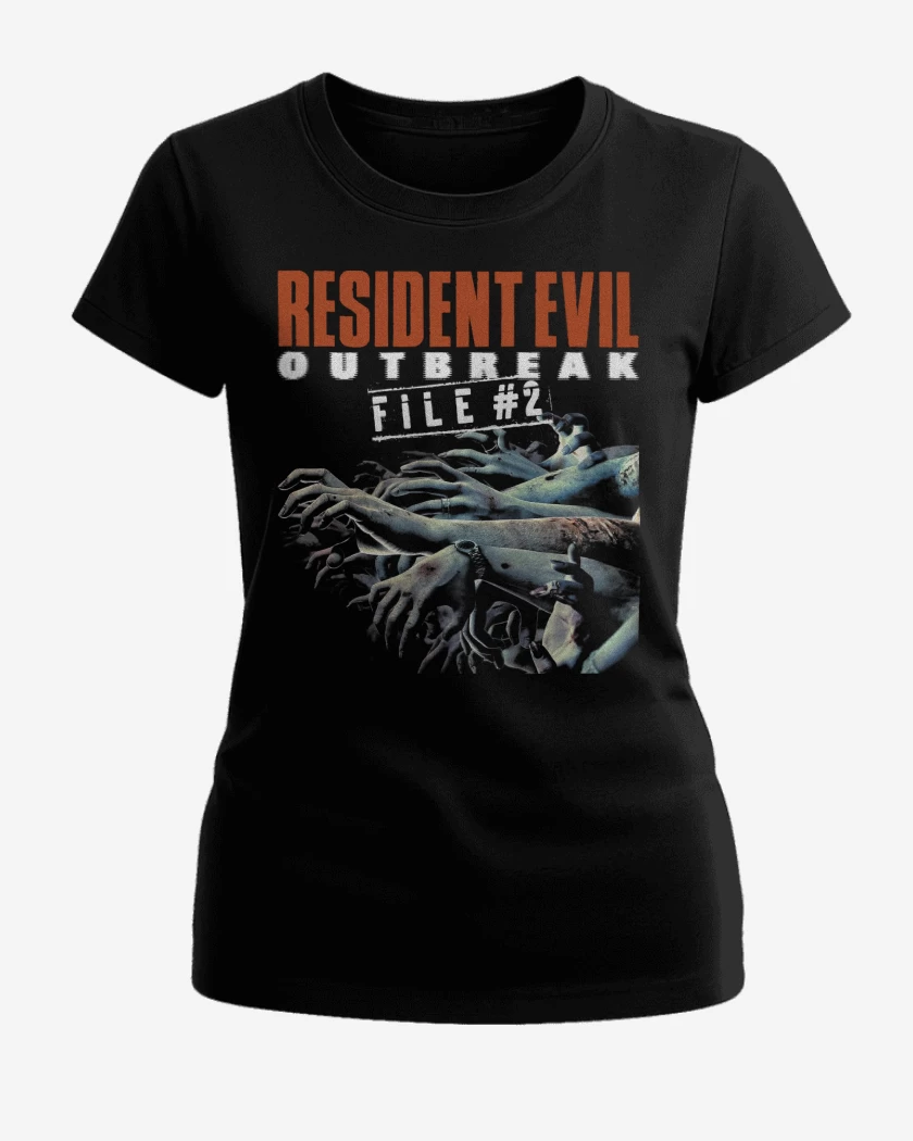 Polera de Mujer Negro de Resident Evil Outbreak File 2