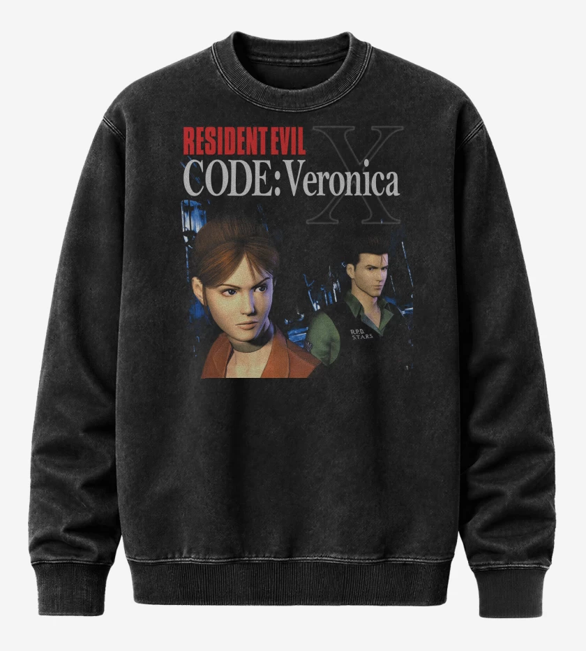 Poleron Polo Acid Wash Resident Evil Code Veronica