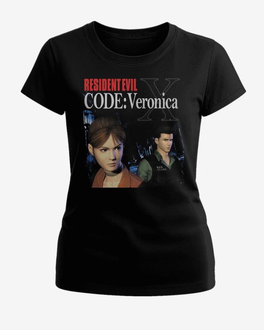 Polera de Mujer Negro de Resident Evil Code Veronica