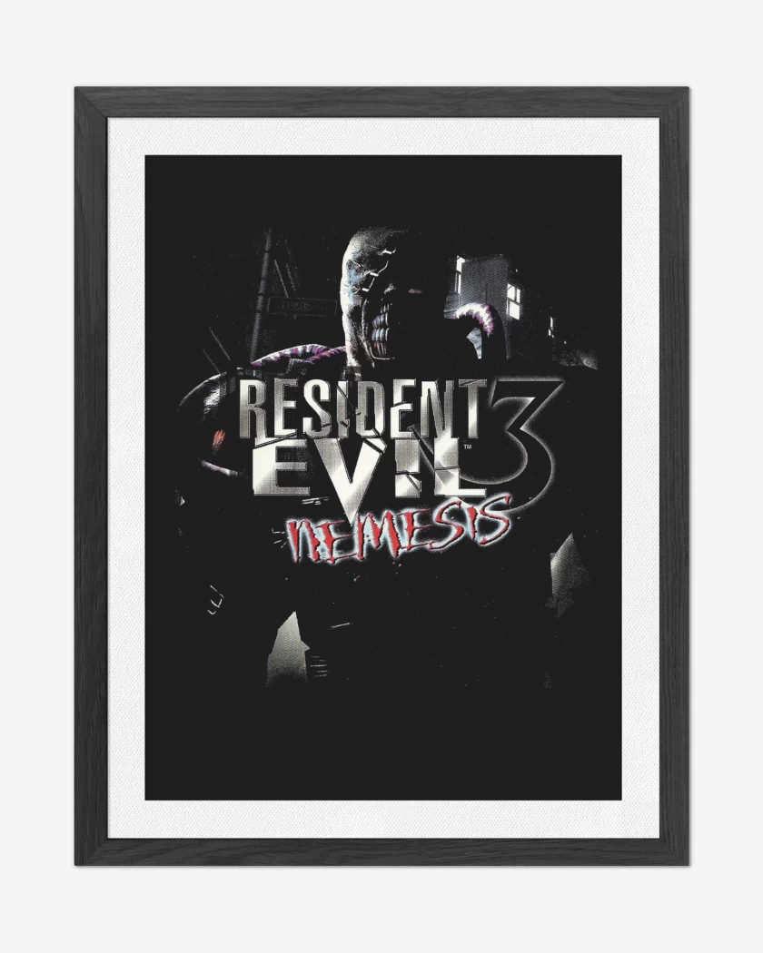Cuadro decorativo Negro de Resident Evil 3 Nemesis|