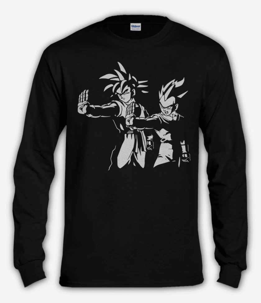 Polera manga larga Negro de Saiyan Fiction