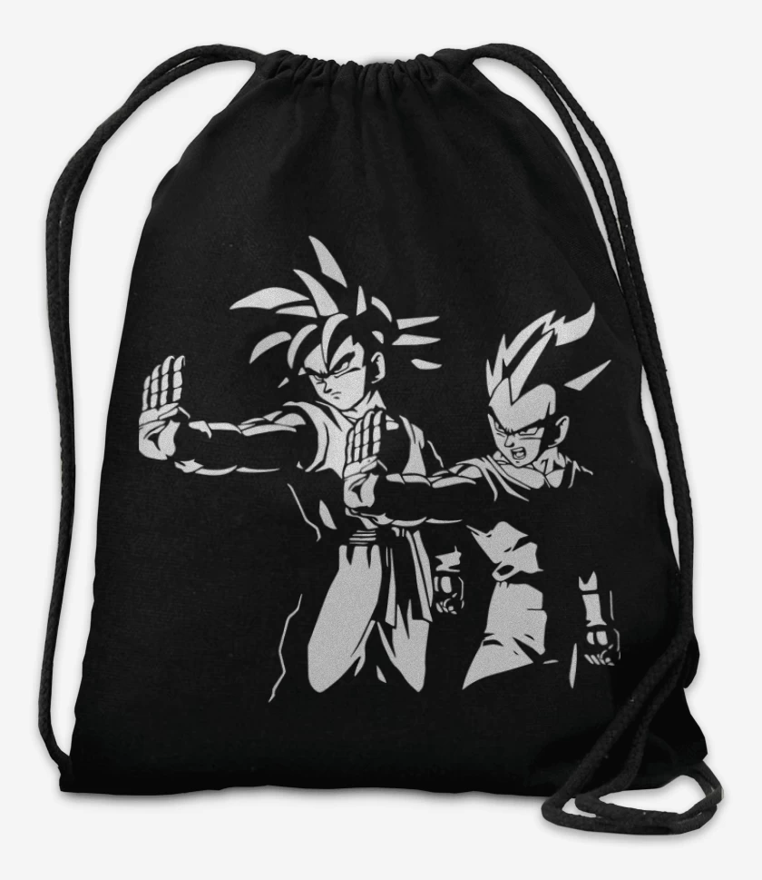 Mochila Negro de Saiyan Fiction