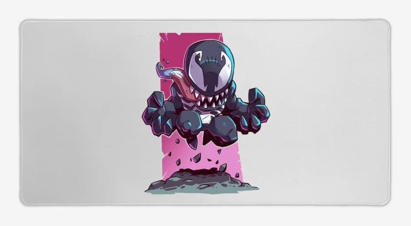 Mouse pad Gamer Blanco de Chibi Veneno