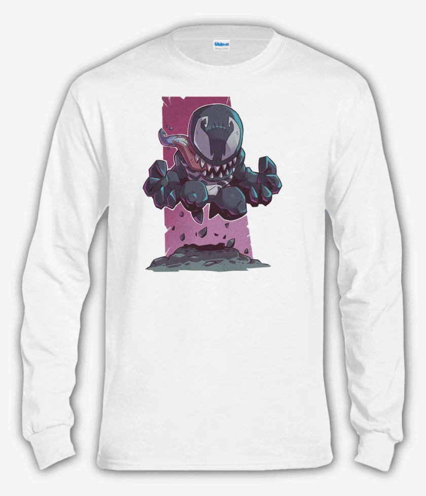Polera manga larga Blanco de Chibi Veneno