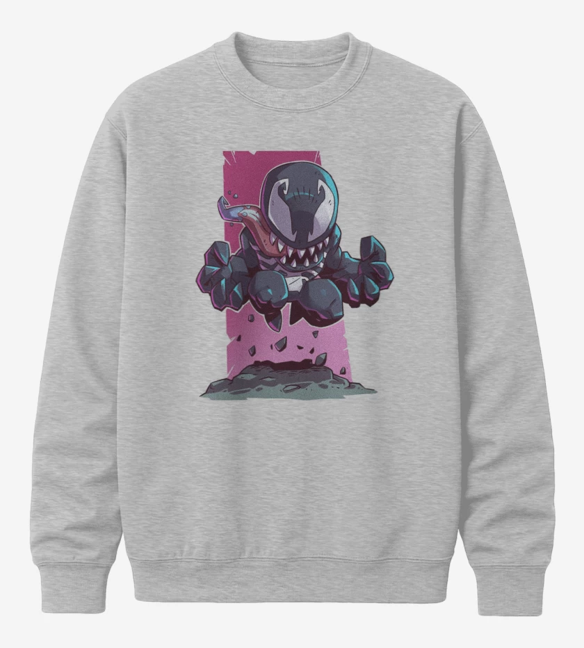 Poleron polo Gris Melange de Chibi Veneno