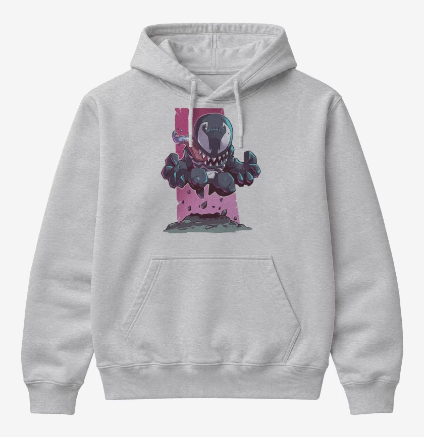 Poleron Canguro básico Gris Melange de Chibi Veneno