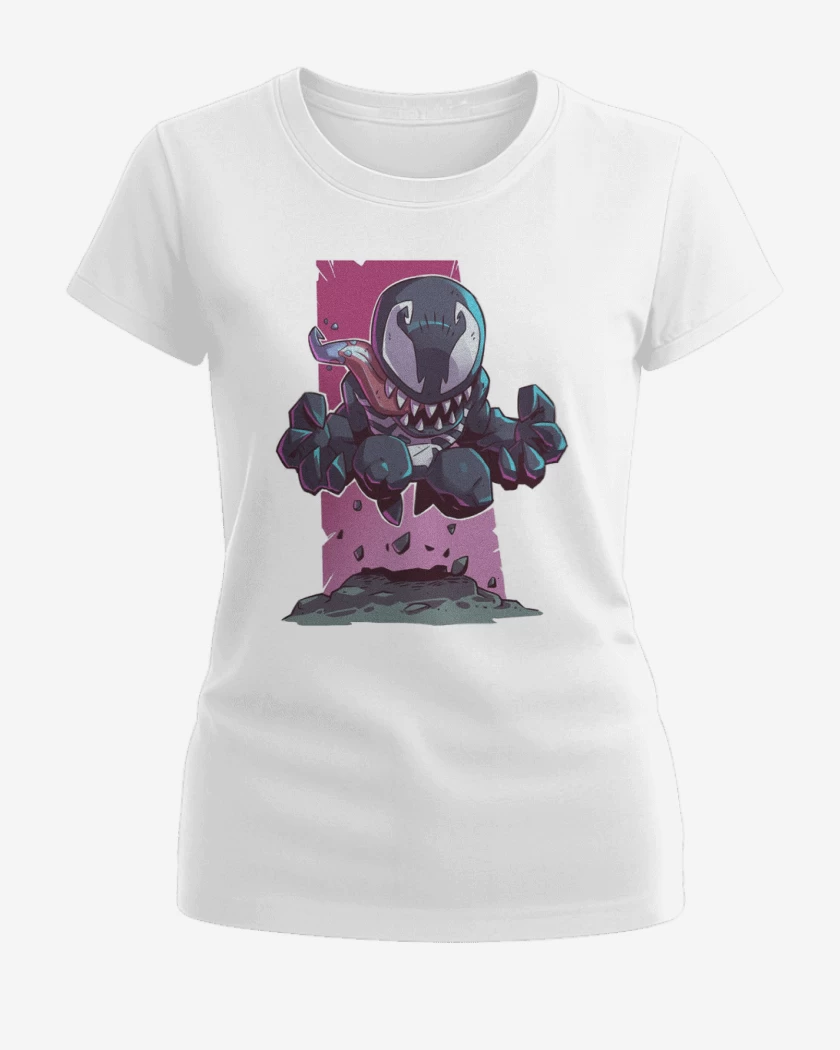 Polera de Mujer Blanco de Chibi Veneno