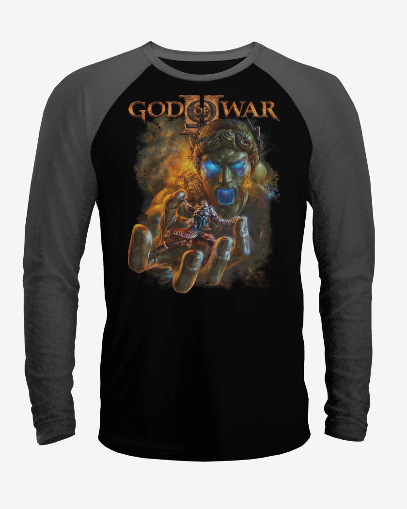 Polera Raglan God of War II Coloso de Rodas 