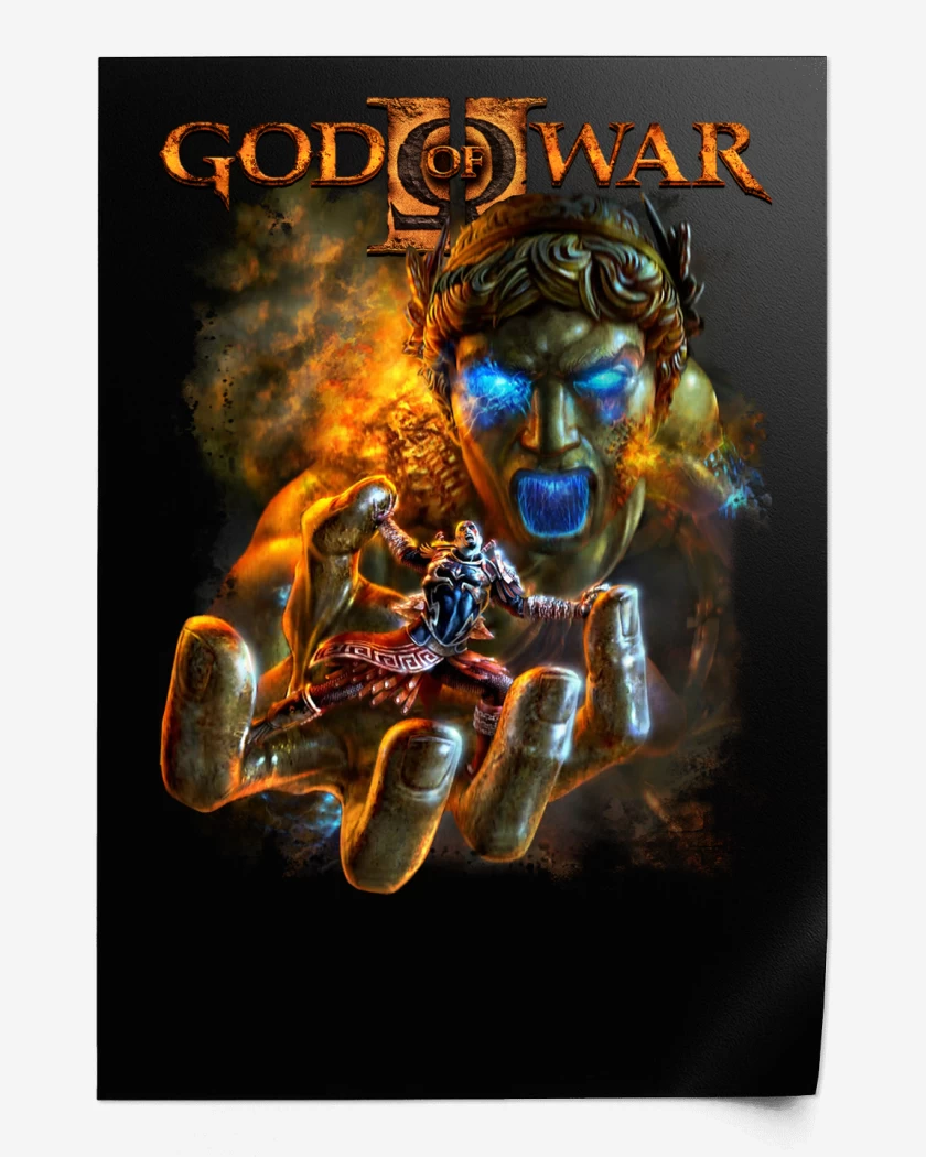Print God of War II Coloso de Rodas 