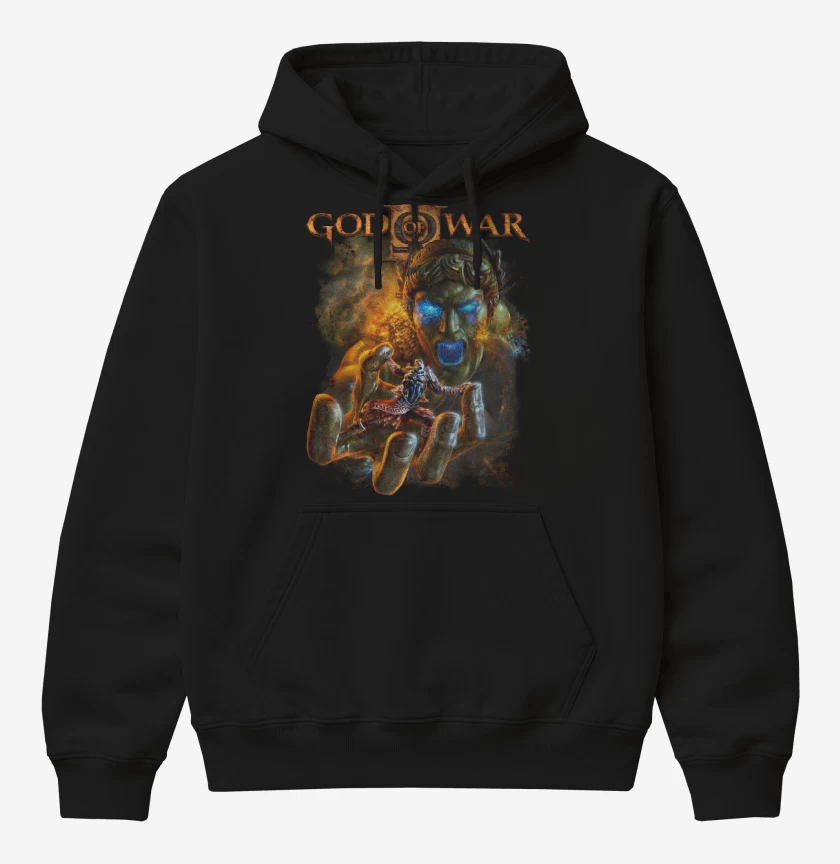 Poleron Canguro básico God of War II Coloso de Rodas 