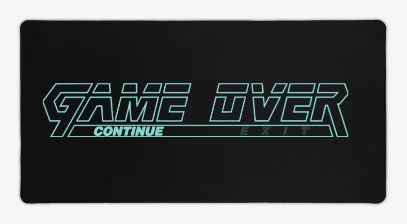 Mouse pad Gamer Negro de Metal Gear Solid Game Over