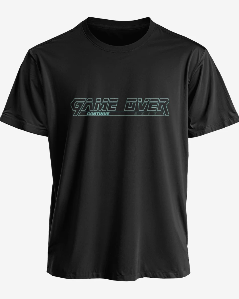 Polera premium Negro de Metal Gear Solid Game Over