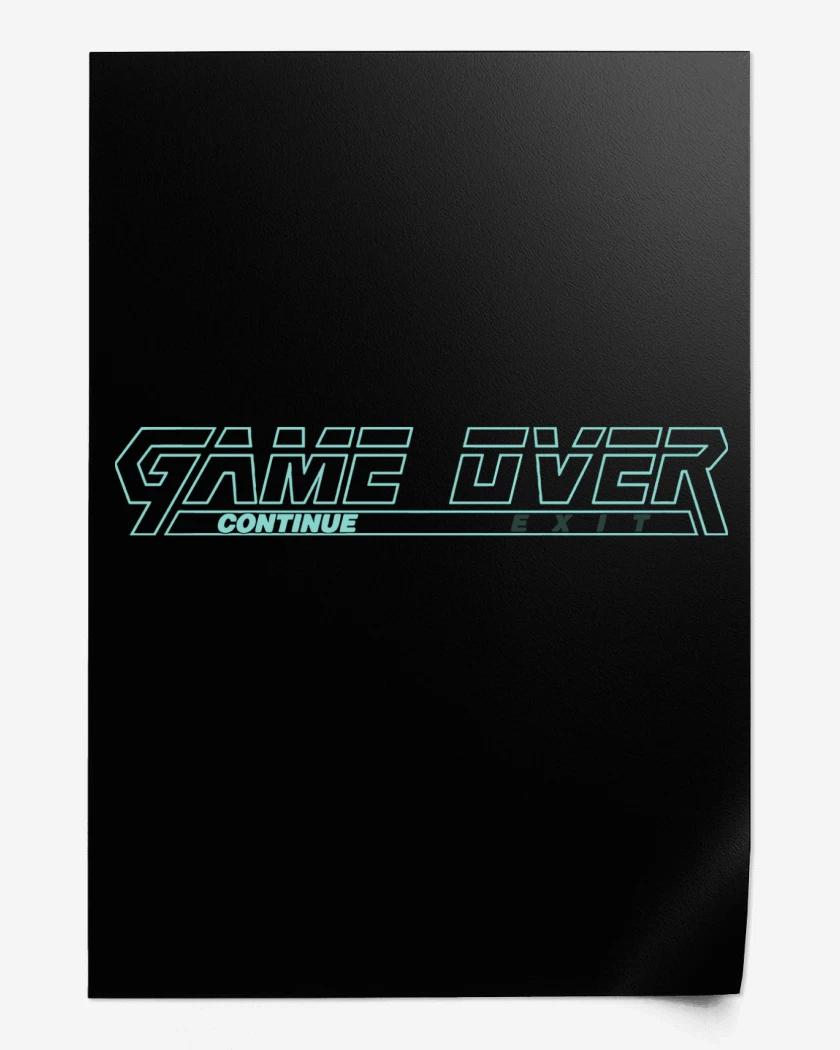 Print Metal Gear Solid Game Over