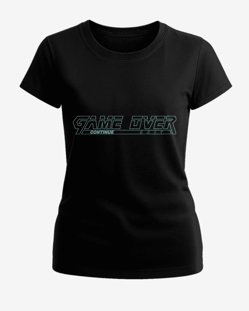 Polera de Mujer Negro de Metal Gear Solid Game Over