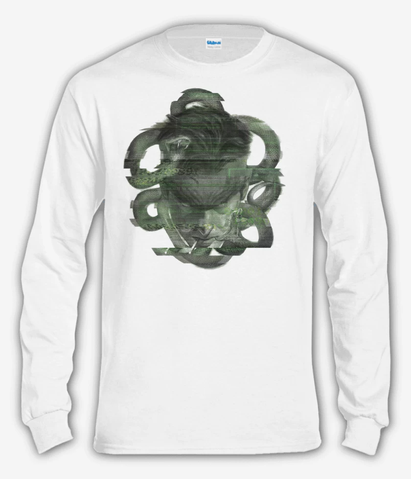 Polera manga larga Blanco de Metal Gear Solid Snake