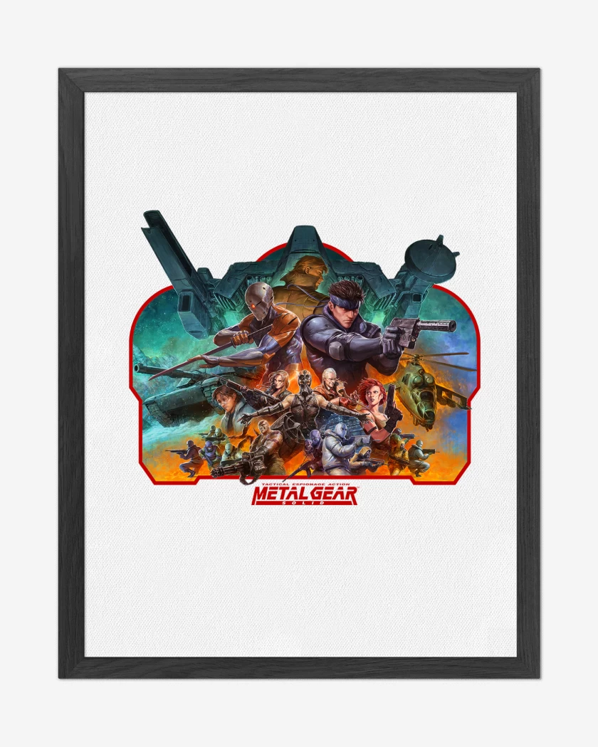 Cuadro decorativo Blanco de Metal Gear Solid Shadow Moses