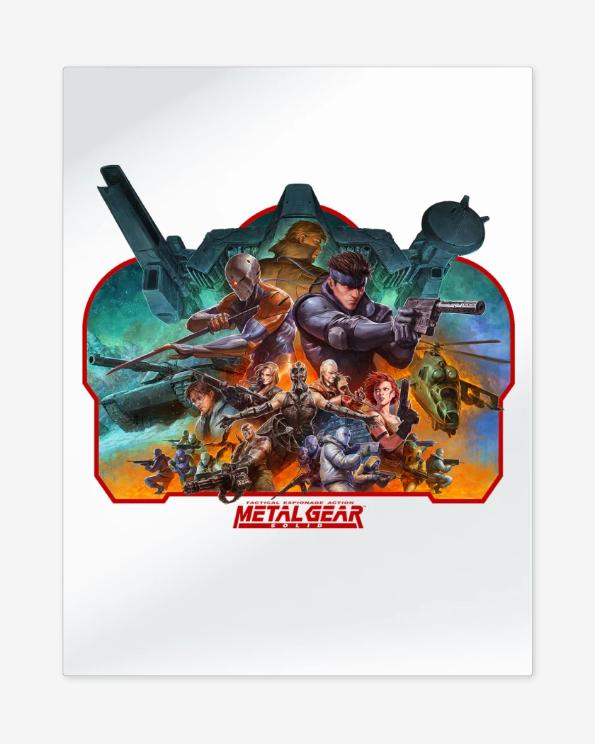 Print metalico Blanco de Metal Gear Solid Shadow Moses