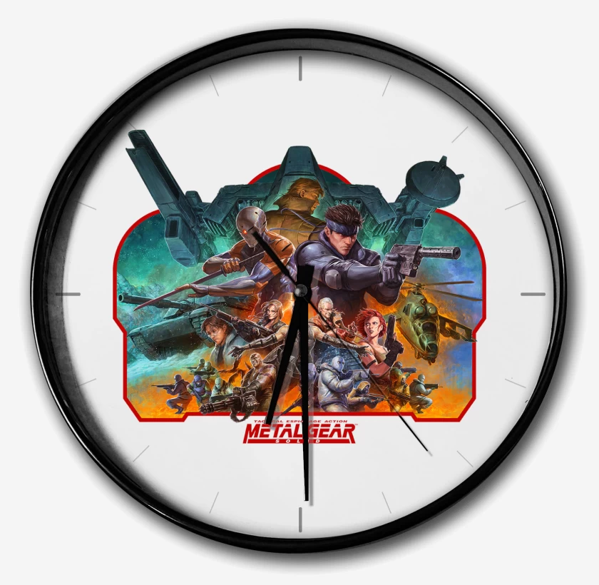 Reloj Blanco de Metal Gear Solid Shadow Moses