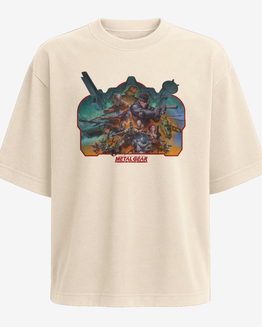 Polera Oversize Metal Gear Solid Shadow Moses