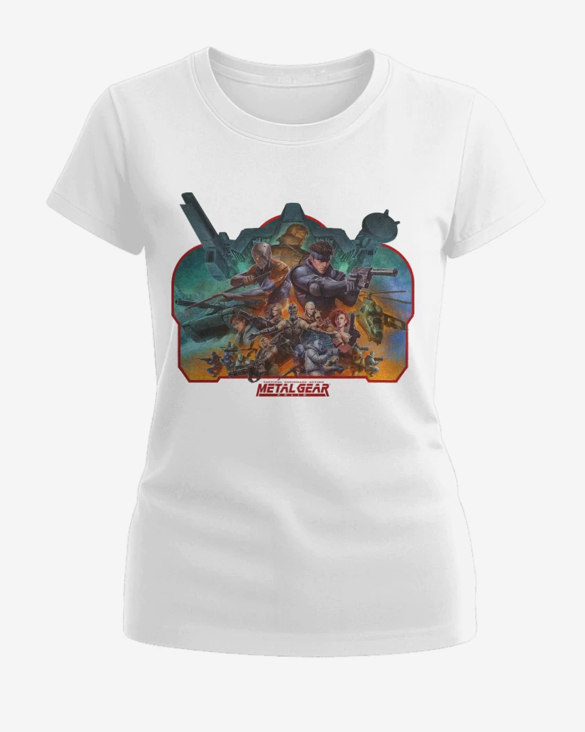 Polera de Mujer Blanco de Metal Gear Solid Shadow Moses