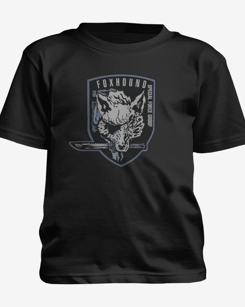 Polera de niño Negro de Metal Gear Solid Fox Snake