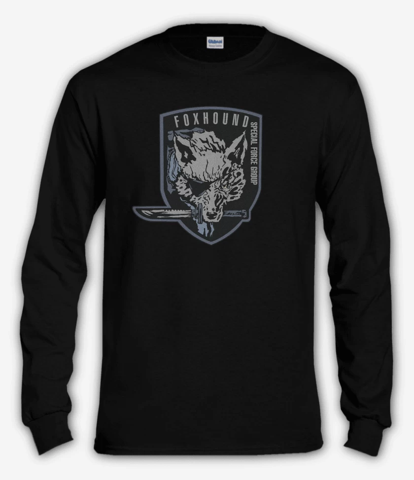 Polera manga larga Negro de Metal Gear Solid Fox Snake