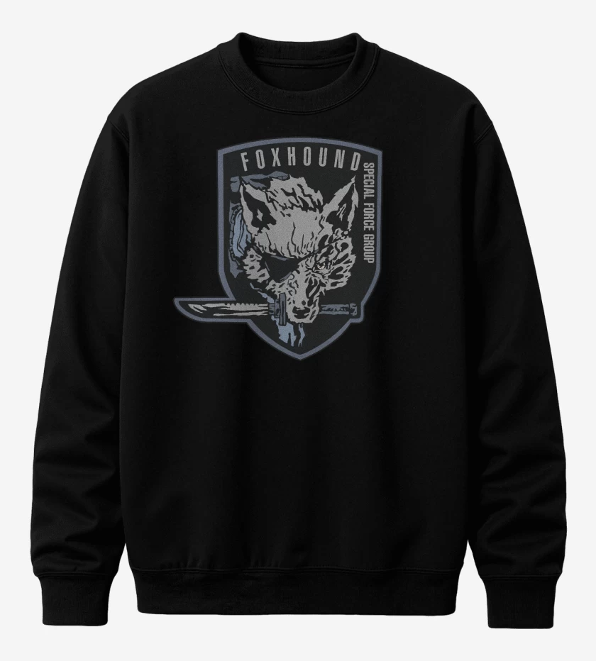 Poleron polo Negro de Metal Gear Solid Fox Snake