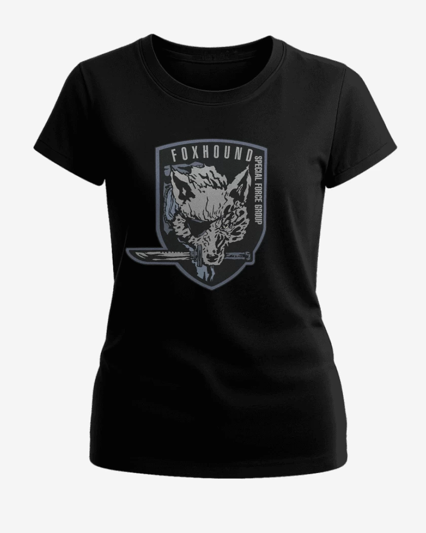 Polera de Mujer Negro de Metal Gear Solid Fox Snake
