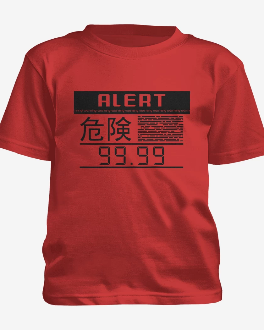 Polera de niño Rojo de Metal Gear Solid Alarma
