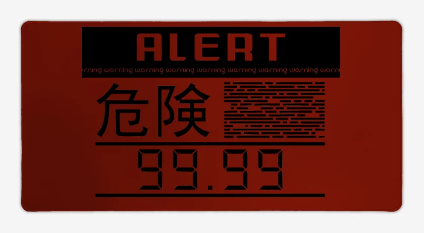 Mouse pad Gamer Rojo de Metal Gear Solid Alarma