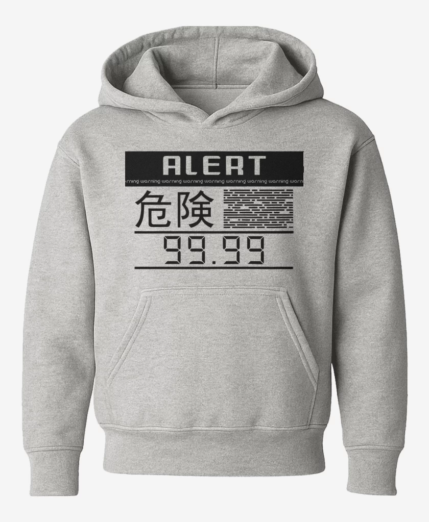 Poleron de niño Gris Melange de Metal Gear Solid Alarma