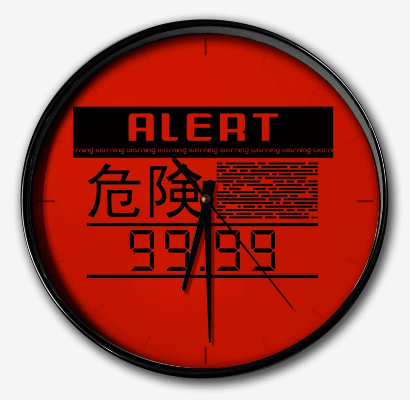 Reloj Rojo de Metal Gear Solid Alarma