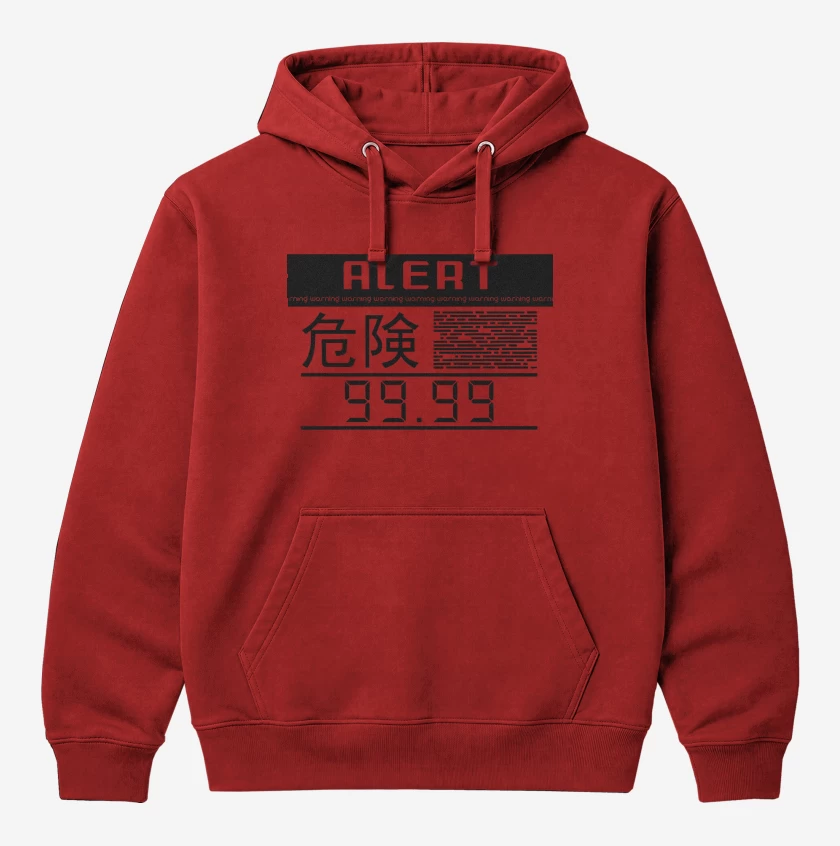 Polerón Canguro Rojo de Metal Gear Solid Alarma