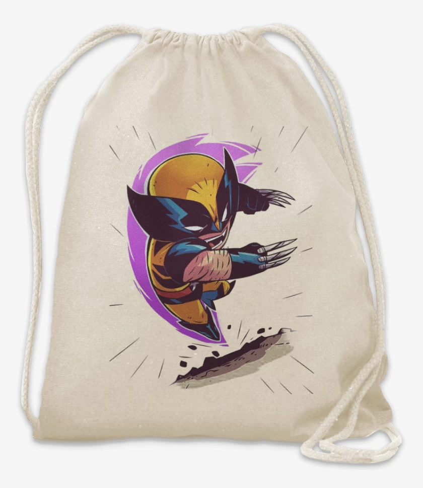 Mochila Blanco de Chibi Wolverine