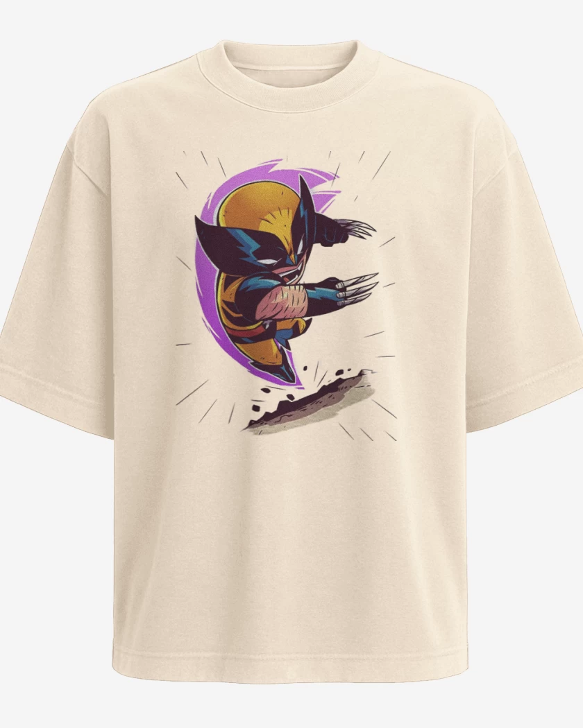 Polera Oversize Chibi Wolverine