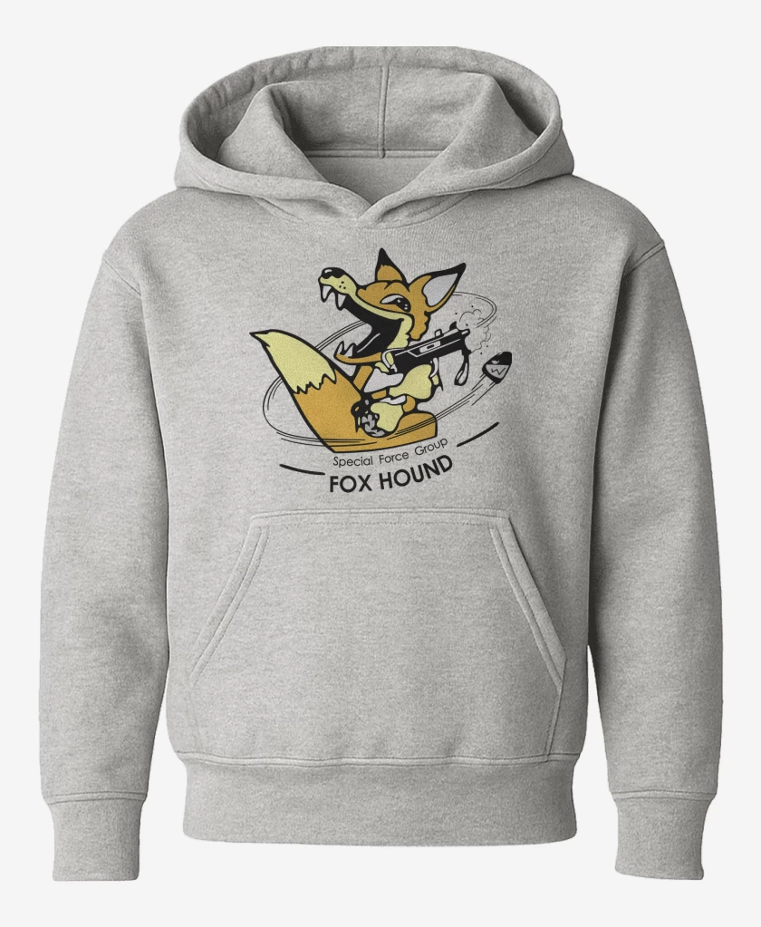 Poleron de niño Gris Melange de Metal Gear Special Force Fox Hound