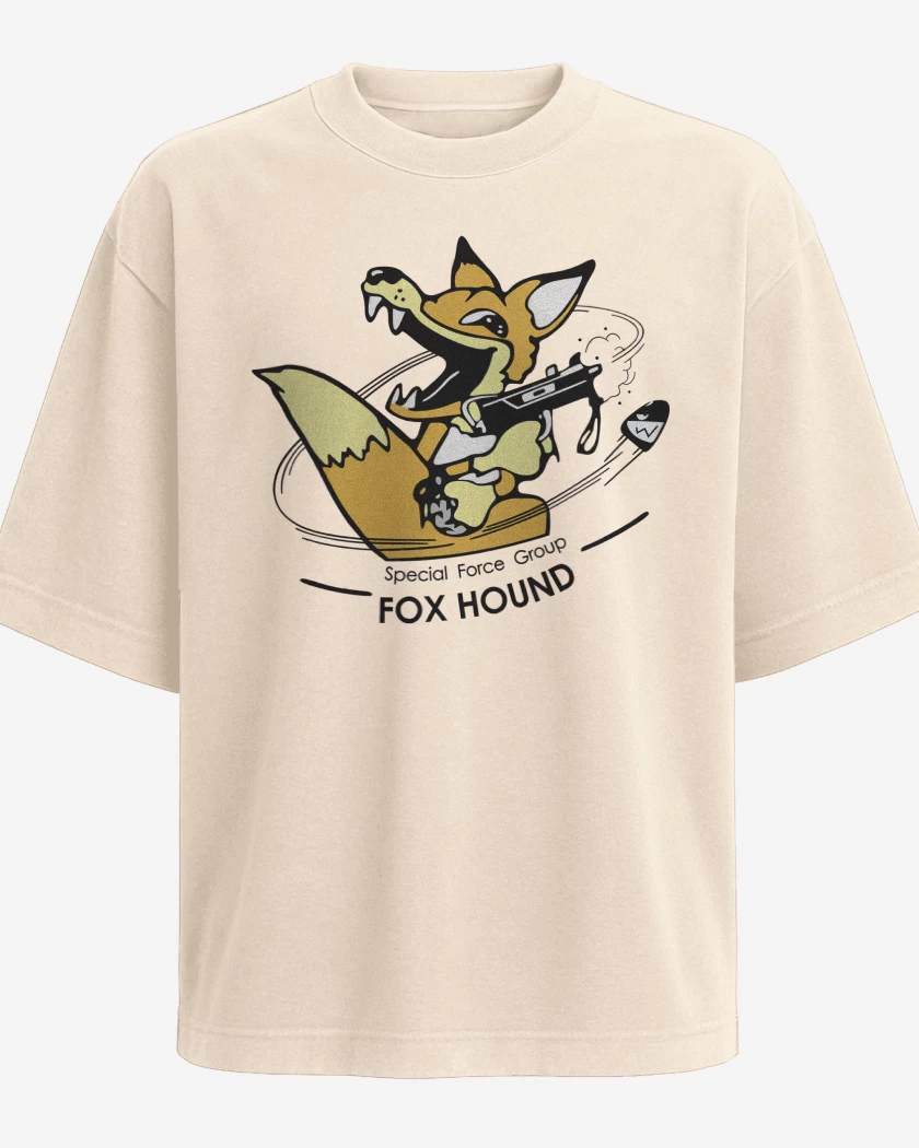 Polera Oversize Metal Gear Special Force Fox Hound